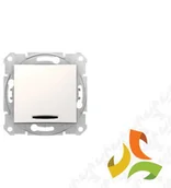 Wyłączniki światła i elektryczne - Schneider Electric SEDNA Przycisk 1 pojedynczy 1-biegunowy podświetlany kremowy SDN1600123 SDN1600123/SCH - miniaturka - grafika 1