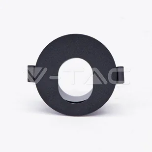 v-tac Oprawa Oczko V-TAC GU10 Asymetryczna Wpuszczana Czarna Okrągła VT-874 - Oprawy, klosze i abażury - miniaturka - grafika 2