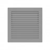 Kratki wentylacyjne - Parkanex airRoxy wentylacyjna skośna z siatką 14x14 szara AirRoxy 0938 02-338 - miniaturka - grafika 1