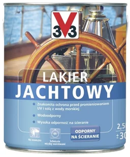 V33 V33 LAKIER JACHTOWY BURSZTYN 2,5L - Farby i impregnaty do drewna - miniaturka - grafika 2