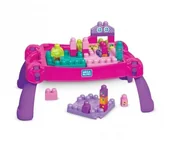 Klocki - Mega Bloks Stolik z klockami różowy FFG22 - miniaturka - grafika 1