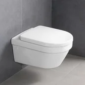 Miski WC - Villeroy & Boch DirectFlush bez kołnierza z powłoką CeramicPlus z deską wolnoopadającą biały 4694R0R1+98M9C101 - miniaturka - grafika 1