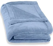 Koce - CelinaTex Montreal koc z polaru, mikrowłókno, narzuta, pled, jasnoniebieski, 150 x 200 cm 5000083 - miniaturka - grafika 1