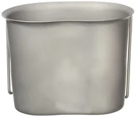 Kuchnia turystyczne i akcesoria - Mil-Tec US menażka wojskowa, w kształcie nerki, w drucianymi uchwytami, 500 ml MT-0061 - miniaturka - grafika 1