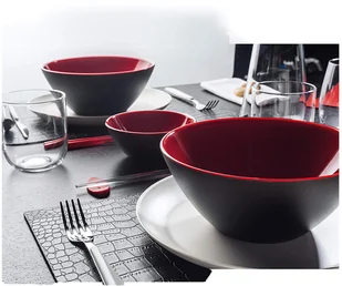 Guzzini My Fusion Miska Czarno-Czerwona Średnica 25,0 2814.25.140 - Miski i półmiski - miniaturka - grafika 15