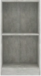 vidaXL Regał na książki, betonowy szary, 40x24x75 cm, płyta wiórowa - Regały - miniaturka - grafika 4