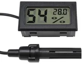Pozostałe akcesoria do akwarium - Inna Higrometr termometr elektroniczny z sondą cyfrowy higrometr - miniaturka - grafika 1