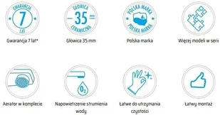 Deante Bateria umywalkowa stojąca z obrotową wylewką U titanium - szara Arnika BQA_D24M - Baterie umywalkowe - miniaturka - grafika 3