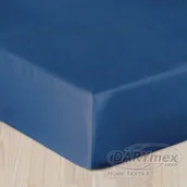 Prześcieradła - Darymex Prześcieradło z satyny bawełnianej z gumką chabrowe 200x220 dx-220-psg-017 - miniaturka - grafika 1