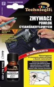 Technicoll Zmywacz pow$80ok cyjanoakrylowych 4 ml P-093 - Kleje i inne preparaty budowlane Technicoll Zmywacz pow$80ok cyjanoakrylowych 4 ml P-093 - Kleje i inne preparaty budowlane - miniaturka - grafika 1