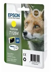 Epson oryginalny ink C13T12844012, T1284, yellow, 3,5ml, Stylus S22, SX125, 420W, 425W, Stylus Office BX305 C13T12844012 - Tusze oryginalne - miniaturka - grafika 2