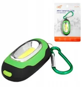Latarki - Latarka Brelok 1W Cob 50lm zielony - miniaturka - grafika 1