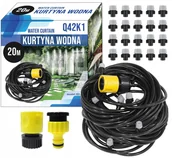 Węże ogrodowe i zraszacze - Ogrodowa Kurtyna Wodna 20M Mgiełka Zraszacz Zestaw - miniaturka - grafika 1