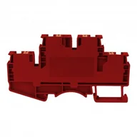 Kostki, złączki, wtyczki - Geberit DEGSON szynowa zaciskowa czerwona 4mm2 2-piętrowa 4-przewodowa DSKK4-01P-16-00A(H) - miniaturka - grafika 1