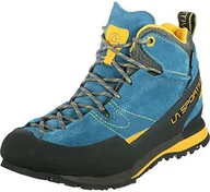Buty sportowe męskie - La Sportiva męskie buty do lekkiej wędrówki Boulder X Mid GTX, kolor: niebieski, rozmiar: 41.5 17EBY_000 - miniaturka - grafika 1
