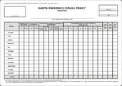 Druki akcydensowe - Firma krajewski Karta ewidencji czasu pracy ROCZNA A4 [Pu/Zo-96] Pu/Zo-96 - miniaturka - grafika 1