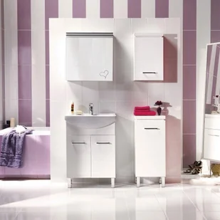 Cersanit Półsłupek Olivia 35 x 83 x 30 cm biały - Szafki łazienkowe - miniaturka - grafika 2