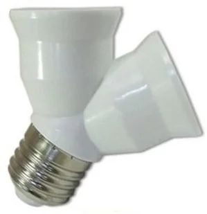 Superled Przejściówka adapter żarówki E27 na 2xE27 3019 3019 - Akcesoria do oświetlenia Superled Przejściówka adapter żarówki E27 na 2xE27 3019 3019 - Akcesoria do oświetlenia - miniaturka - grafika 1