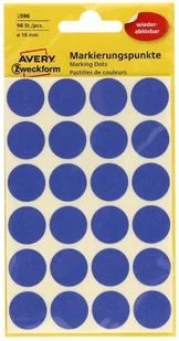 Avery Zweckform Etykiety Zweckform Usuwalne Kółka Do Zaznaczania Niebieski 96 Etykiet 18 ZW269-1 - Etykiety do drukarek - miniaturka - grafika 3