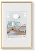 Ramki na zdjęcia - Walther kv015b New Lifestyle tworzywo sztuczne ramka, złoto, 20 x 25 cm KV025G - miniaturka - grafika 1