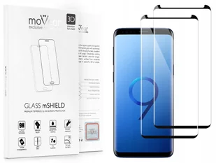 movear 2 szt. Szkło Hartowane 3D na Samsung Galaxy S9 G960F do Etui typu plecki GLASS mSHIELD 3D caseFriendly S0GS9G3D22ABK2 - Szkła hartowane na telefon - miniaturka - grafika 3