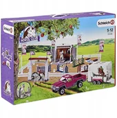 Figurki dla dzieci - Schleich 72105 Turniej jeździecki z pickupem koń - miniaturka - grafika 1