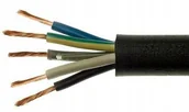 Przewody elektryczne - Conotech kabel Ow 5x4mm2 H05RR-F 1M gumowy guma - miniaturka - grafika 1