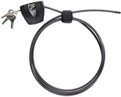 Akcesoria rowerowe - MASTER OCK blokada kablowa (splot stalowy) Phyton w celu zapobiegania kradzieży z zamkiem na klucz, na rowery, długość regulowana do 175 cm 8417DPRO - miniaturka - grafika 1