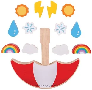Bigjigs Balansująca gra Pogoda - Klocki - miniaturka - grafika 4