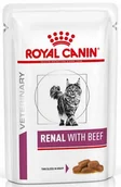 Mokra karma dla kotów - Royal Canin Veterinary Diet Feline Renal Wołowina Saszetka 85G - miniaturka - grafika 1
