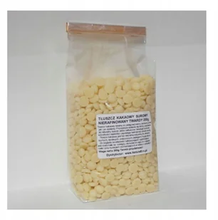 Masło Kakaowe Surowe Nierafinowane Twarde 500g - Balsamy i kremy do ciała - miniaturka - grafika 3