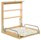 Przewijaki - roba ścienna Regał do przewijania, składane bezpieczny wickelr niezależnie od tego, folia do przewijania naturalny z uchwytem, podkład "Las wysoko czas" F00544001014_NATURAL - miniaturka - grafika 1