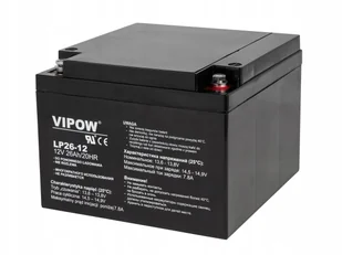 Vipow Akumulator żelowy 12V 26Ah - Akumulatory ogólnego zastosowania - miniaturka - grafika 3