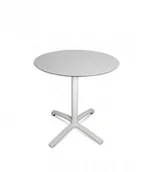 Stoły - Resol Stół Drop śr. 70 cm White-Silver 4651 - miniaturka - grafika 1