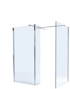 Massi Walk-In System Pro 90 profil chrom szkło przezroczyste MSKP-A1021-90 - Kabiny prysznicowe - miniaturka - grafika 2