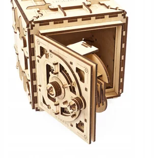 Ugears Model mechaniczny do składania. Sejf, 70011 - Modele do sklejania - miniaturka - grafika 2