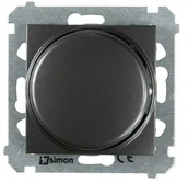 Wyłączniki światła i elektryczne - Kontakt Simon Ściemniacz przyciskowo-obrotowy SIMON 54 antracyt - miniaturka - grafika 1