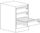 Szafy i regały magazynowe - Malow Szafa Na Kartoteki Szk 117 SZK 117 - miniaturka - grafika 1