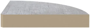 VidaXL Lumarko Narożna półka ścienna, szarość betonu, 35x35x3,8, MDF 326642 VidaXL - Półki do salonu - miniaturka - grafika 5