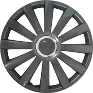 Akcesoria do elektronarzędzi - Autostyle Samochód Style Spyder Dark kołpaki ozdobne przysłony Spyder Gunmetal + chrom-ring  4-częściowy zestaw, 41 cm (16) PP 5086G - miniaturka - grafika 1