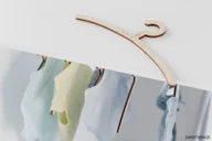 Pojemniki na zabawki - Drewniane wieszaki na ubrania 6 sztuk - miniaturka - grafika 1