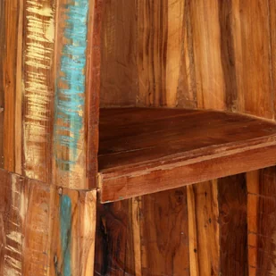 vidaXL Szafka na wino, 50 x 40 x 180 cm, lite drewno z odzysku - Stojaki na wino - miniaturka - grafika 5