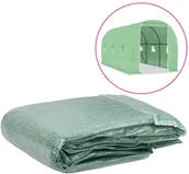 Pozostałe ozdoby ogrodowe - vidaXL Zastępcze pokrycie szklarni (9 m), 200x450x200 cm, zielone - miniaturka - grafika 1