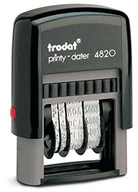 Pieczątki - Trodat Printy 4820 wariant stempla daty, ISO, 4 MM, czarny 092399738671 - miniaturka - grafika 1
