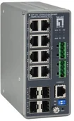 Switche - LevelOne IGP-1271 - switch - 12 ports - Managed - miniaturka - grafika 1
