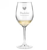 Kieliszki - Murrano Kieliszek szklany do wina grawer życzenia dla niej na urodziny SKIV-017 - miniaturka - grafika 1