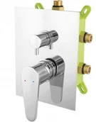 Baterie podtynkowe - Ferro Bateria ALGEO Box-podtynkowa 3-F, chrom BAG7P3BOX / Szybka Wysyłka / Ponad 8000 miejsc odbioru! BAG7P3BOX - miniaturka - grafika 1