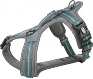 Szelki dla psów - Trixie Fusion touring, szelki, dla psa, grafit/morski błękit, taśma parciana/neopren, ML: 6175 cm/30 mm - miniaturka - grafika 1