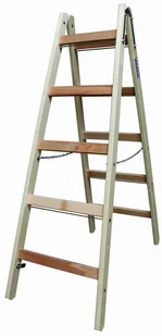 Krause 996 99675177 Drabina drewniana dwustronna ze szczeblami 2x5 wysokość robocza 2,75m) 75177-uniw - Drabiny Krause 996 99675177 Drabina drewniana dwustronna ze szczeblami 2x5 wysokość robocza 2,75m) 75177-uniw - Drabiny - miniaturka - grafika 5