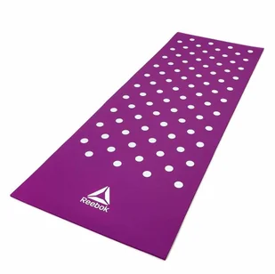 Reebok Mata treningowa do ćwiczeń 173x61x0,7cm fioletowa w kropki RAMT-12235PL - Maty do ćwiczeń - miniaturka - grafika 2